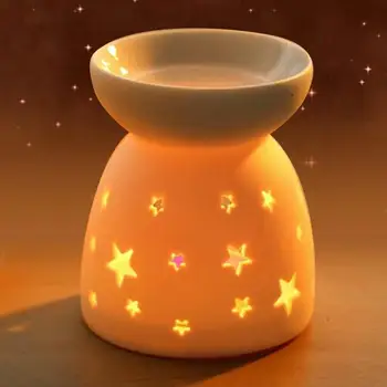 Keramikos Night Kvepalų Žibintas | Aliejus, Žvakių, Smilkalų Kvapų Viryklė | Laikiklis Miegamojo Puošimas